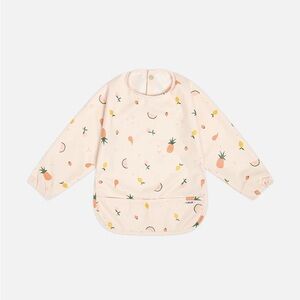 Lalo Smock Bib - Fruit Print Grapefruit